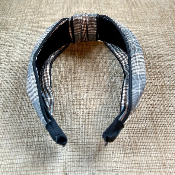 Brown, Black, & Tan Plaid Headband - Picture 4 of 5